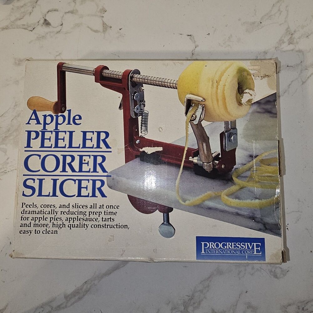 Progressive Apple Peeler and Corer Machine Heavy Duty VTG GUC With Box